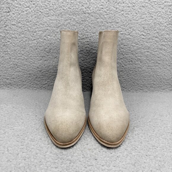 Rag & Bone Boots Womens 7 / EU 37 Shoes Grey Rover Suede Ankle Booties Chelsea - Picture 4 of 12